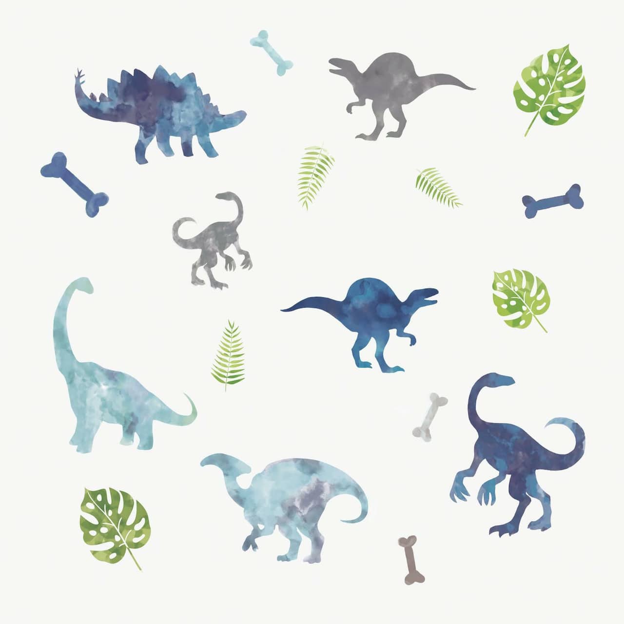 RoomMates Watercolor Dinosaur Peel & Stick Wall Decals